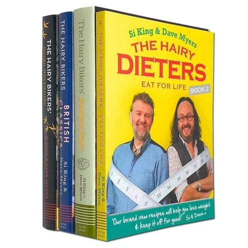 The Hairy Bikers 4 Books Collection Set(Asian Adventure, British Classics, Perfect Pies, Eat for Life)