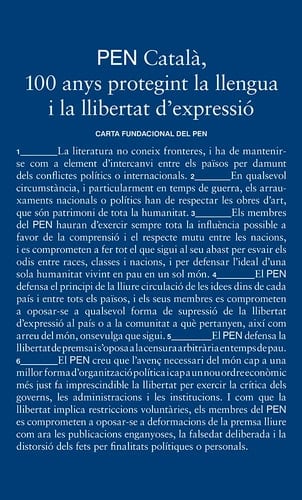 PEN Català, 100 anys protegint la llengua i la llibertat d'expressió