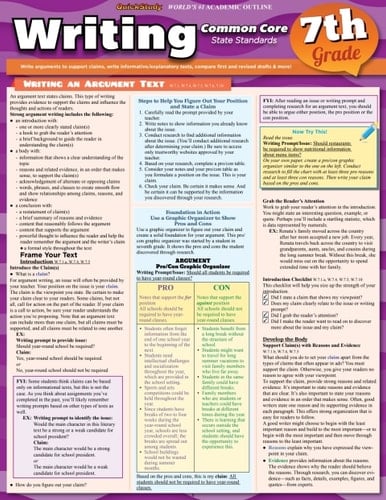 Writing Common Core 7Th Grade