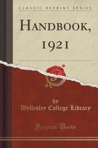 Handbook, 1921 (Classic Reprint)
