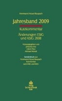 Jahresband 2009 Kurzkommentar - Änderungen EStG und KStG 2008