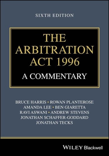 The Arbitration Act 1996 A Commentary