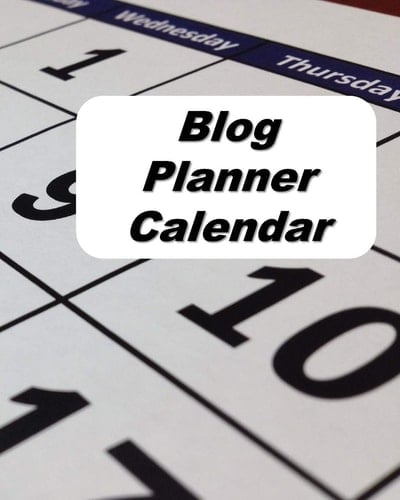 Blog Planner Calendar Content Planner for Blog Posts