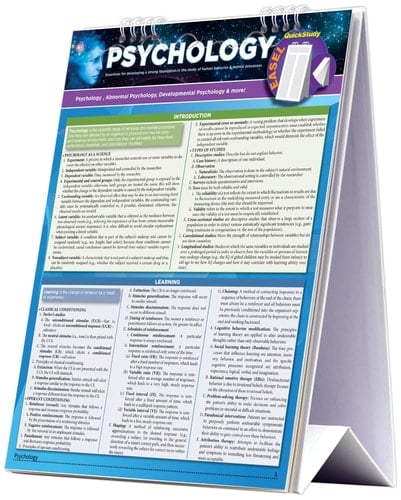 Psychology Easel Book Psychology 101, Abnormal and Developmental Psychology