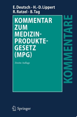 Kommentar zum Medizinproduktegesetz (MPG)
