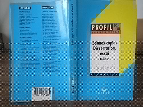 Bonnes copies : dissertation, essai