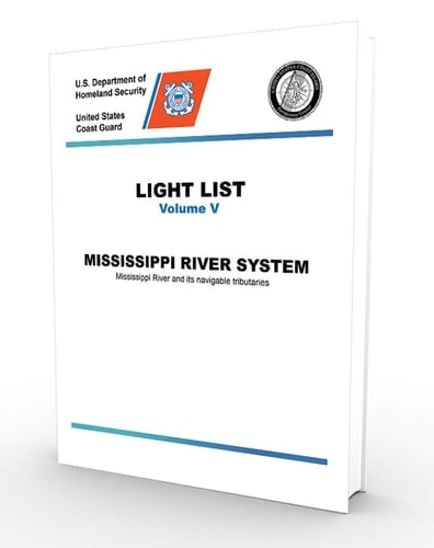 USCG Light List V: Mississippi River (CURRENT EDITION)