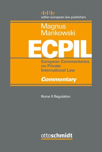 Rome II Regulation - Commentary