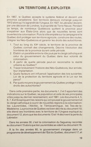 Le Quebec, 1867-1985