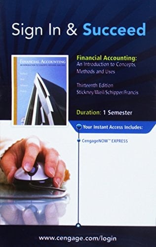 CengageNOW on Blackboard with eBook Instant Access Code for Weil/Schipper/Francis' Financial Accounting: An Introduction to Concepts, Methods and Uses