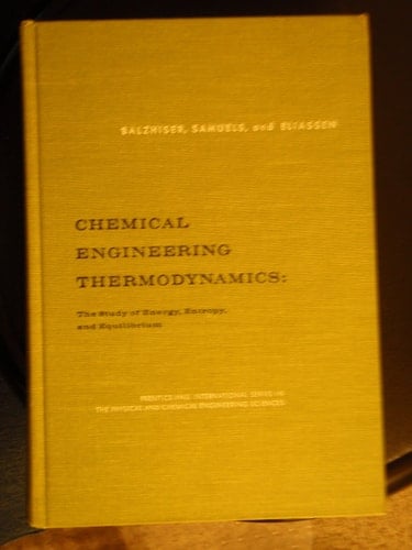 Chemical Engineering Thermodynamics