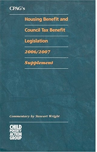 Cpag's Housing Benefit and Council Tax Benefit Legislation