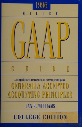 GAAP Guide, 1996 College Edition