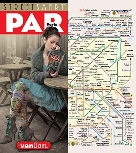 StreetSmart® Paris Map by VanDam - City Street Map of Paris, France - Laminated folding pocket size city travel and Metro map with all attractions, sights and hotels (2023 English and French Edition)