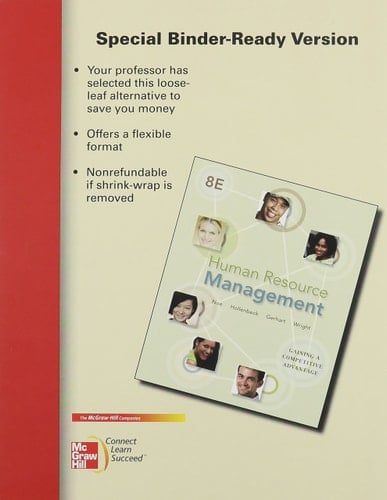 Loose Leaf Human Resource Management with Connect Plus