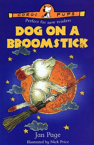 Dog on a Broomstick