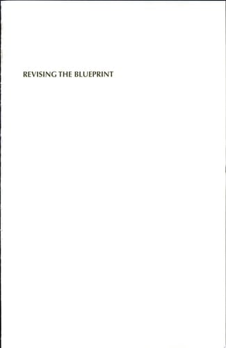 Revising the blueprint