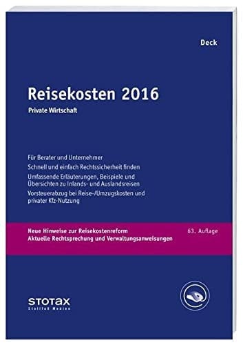 Reisekosten 2016 Private Wirtschaft