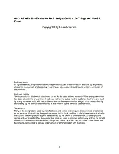 Get It All With This Extensive Robin Wright Guide - 104 Things You Need To Know