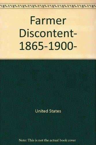 Farmer Discontent, 1865-1900