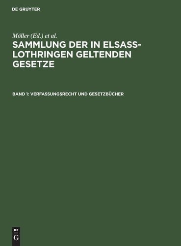 Verfassungsrecht und Gesetzbücher