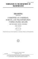 Nominations to the Department of Transportation