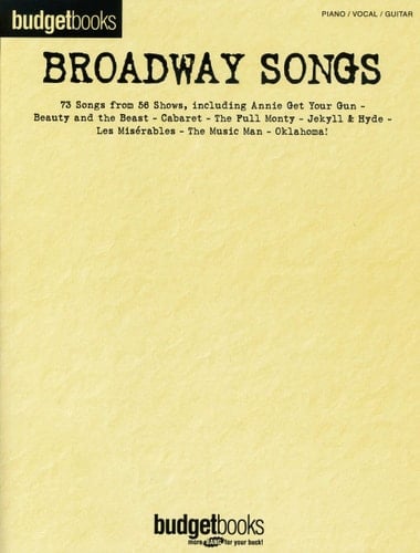 Broadway Songs Piano, Vocal, Guitar