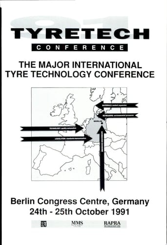 Tyretech 91 Berlin Congress Centre, Germany, 24th-25th October 1991