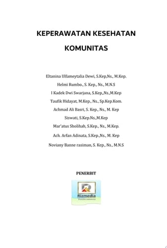 Keperawatan Kesehatan Komunitas