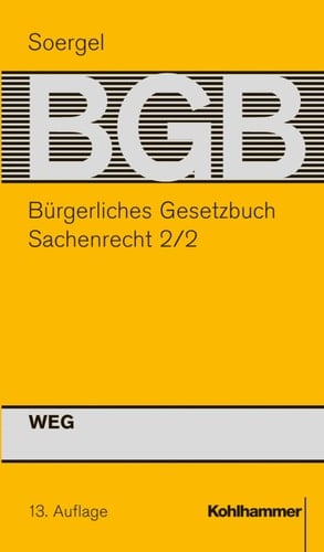 Sachenrecht 2/2 : WEG