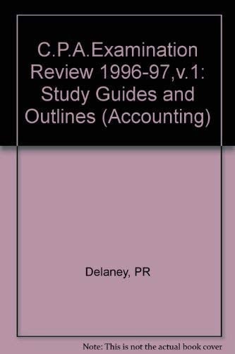 Wiley CPA Examination Review, 1996-1997