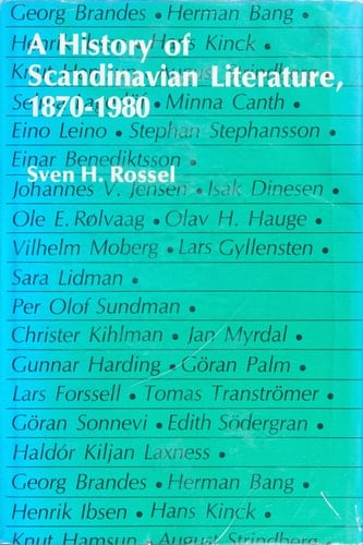 A History of Scandinavian Literature, 1870-1980