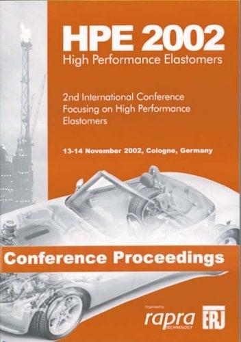 Hpe 2002 Cologne, Germany, 13-14th November 2002 - Rapra Conference Proceedings
