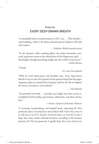 Every Deep-Drawn Breath A Critical Care Doctor on Healing, Recovery, and Transforming Medicine in the ICU