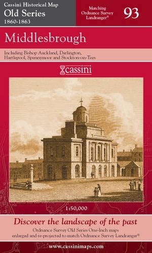 Cassini HM, OS 093: Middlesbrough Timeline Historical Map 93