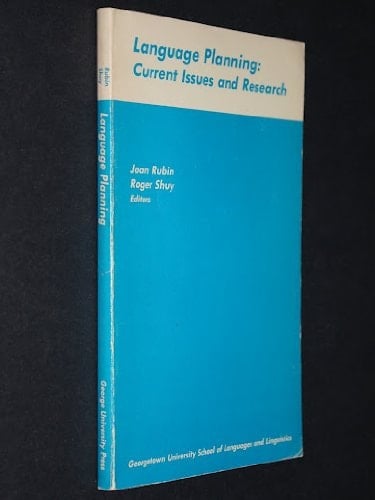 Language planning: current issues and research