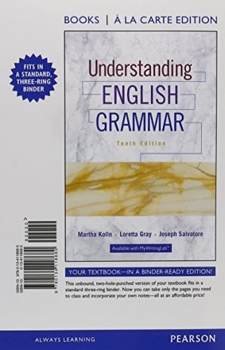 Understanding English Grammar, Books a la Carte Edition Plus MyWritingLab with Pearson EText -- Access Card Package