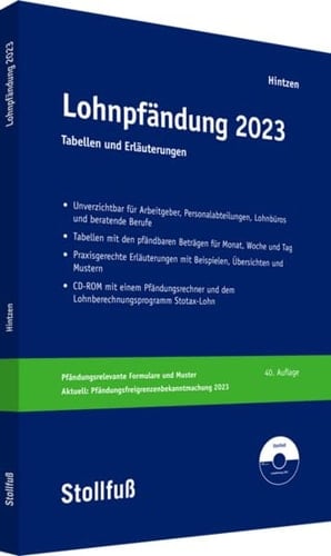 Lohnpfändung 2023 Tabellen und Erläuterungen