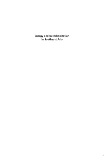 Energy and Decarbonization in Southeast Asia, volume 2