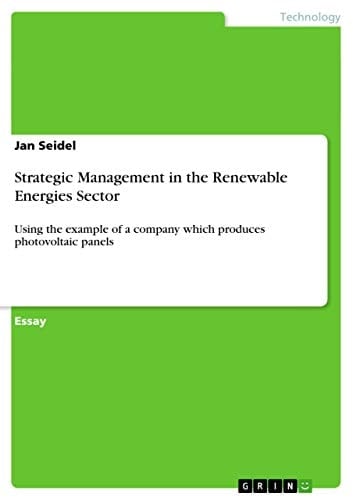 Strategic Management in the Renewable Energies Sector
