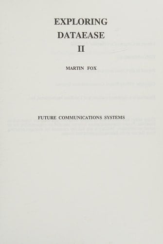 Exploring DataEase Two