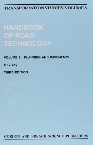 Handbook of Road Technology Planning and pavements