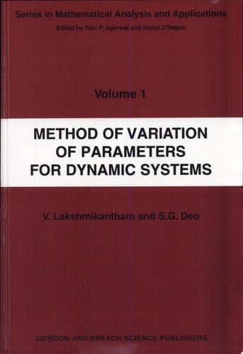 Method of Variation of Parameters for Dynamic Systems