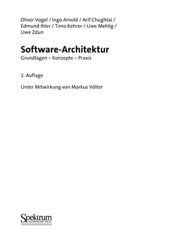 Software-Architektur Grundlagen - Konzepte - Praxis