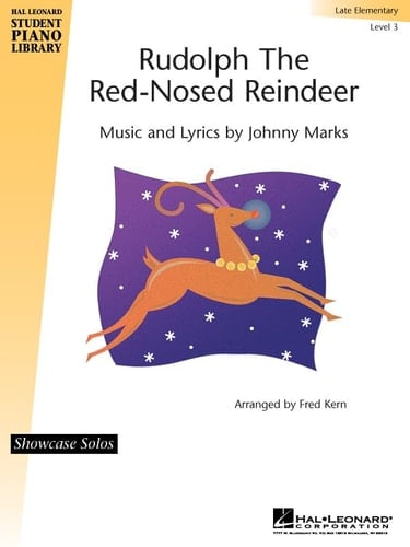 Rudolph the Red-Nosed Reindeer Hal Leonard Student Piano Library Showcase Solo Level 3/Late Elementary