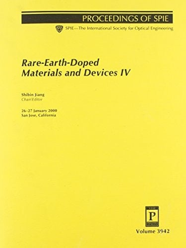 Rare-earth-doped Materials and Devices IV 26-27 January, 2000, San Jose, California