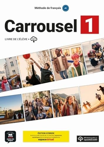 Carrousel 1 - Édition Hybride Livre de l'élève avec ressources numériques