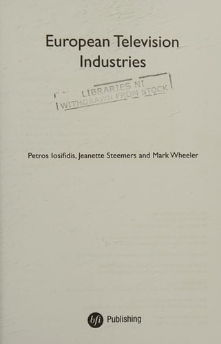 European Television Industries (International Screen Industries)