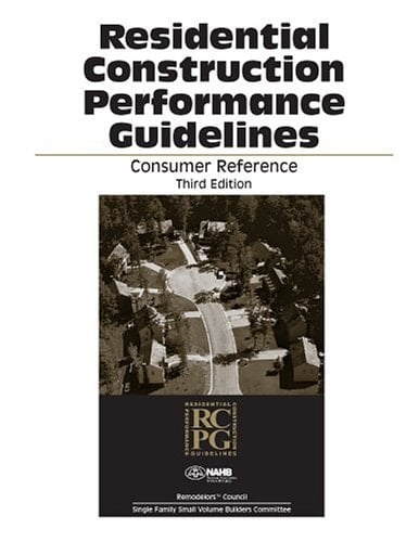 Residential Construction Performance Guidelines Consumer Reference