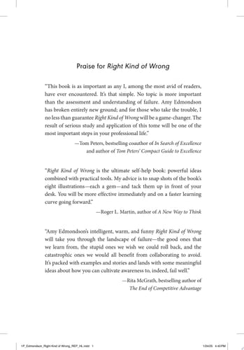 Right Kind of Wrong The Science of Failing Well